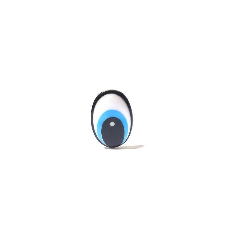 Foto Olho Oval Pelucia Com Trava Amigurumi 1614 Azul - 50 Un