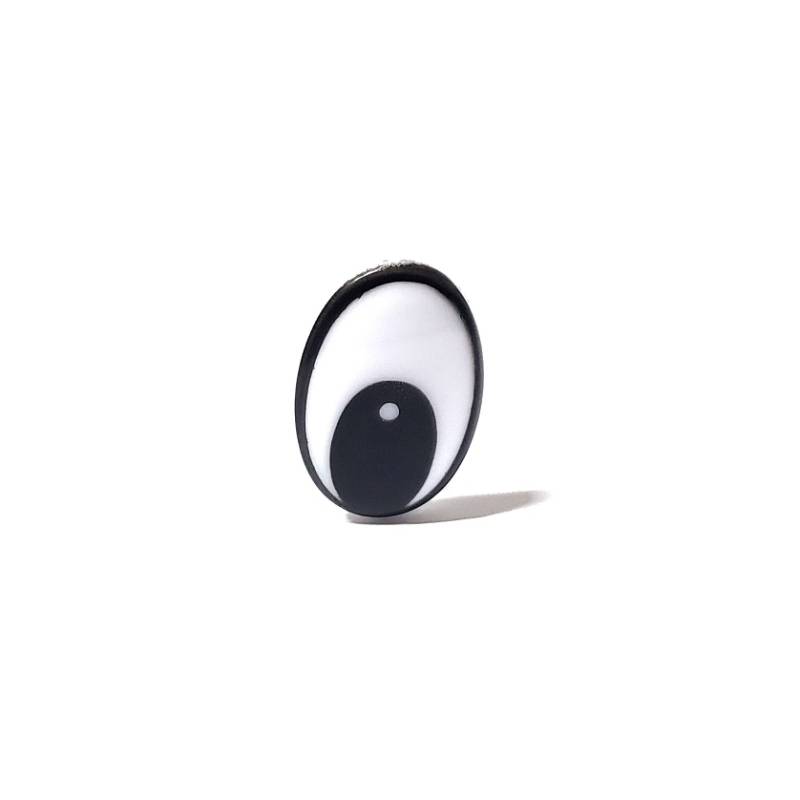 Foto Olho Oval Pelucia Com Trava Amigurumi 2215 Preto - 50 Un