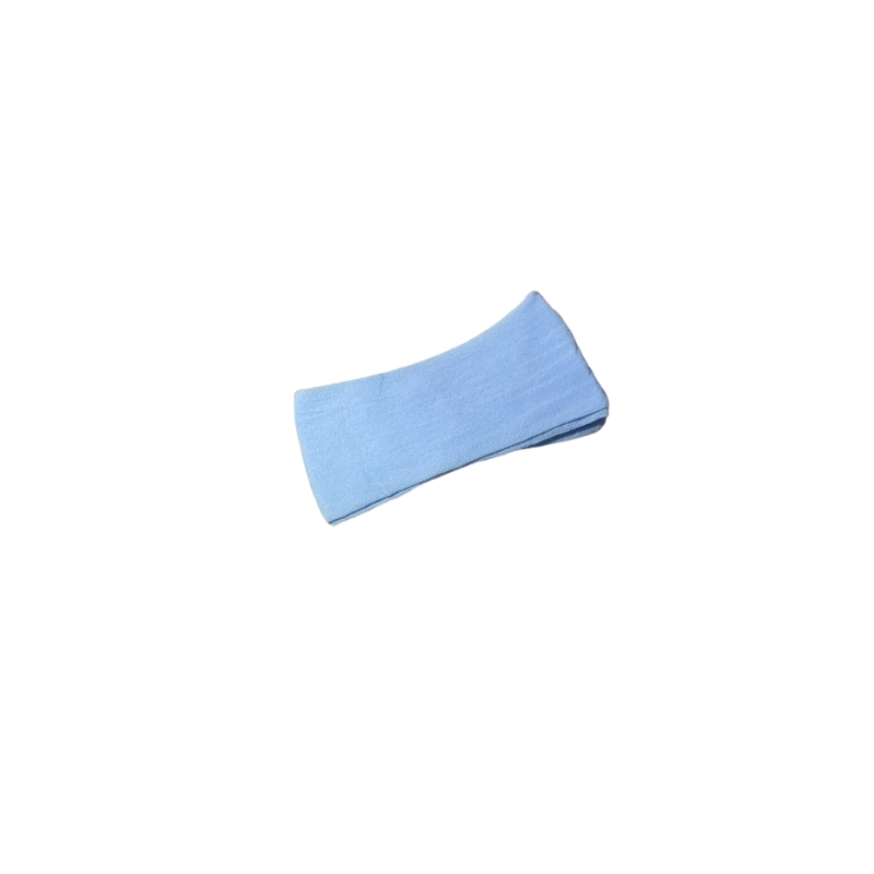 Foto Meia De Seda Lisa Azul Bebe Artesanato - Un