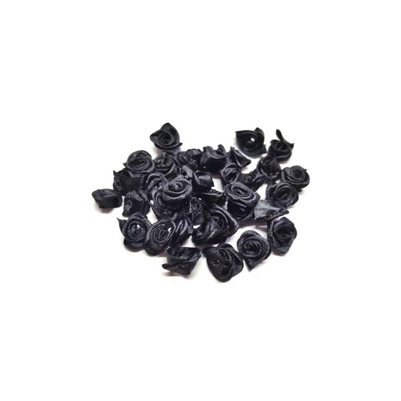 Foto Aplique De Cetim Rococo Preto Cod 310 - 100 Un