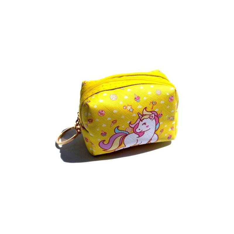 Foto Bolsinha Infantil  Unicornio Amarelo - Un