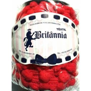 Foto Passamanaria Pompom B74 Vermelho - 10 Mt