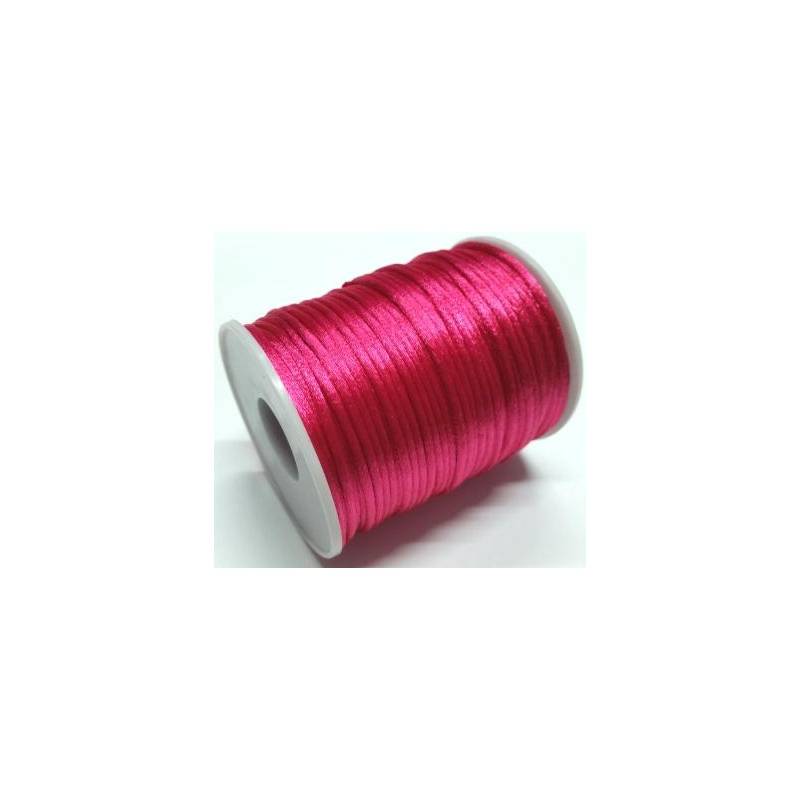 Foto Linha De Poliester 2 Mm Rosa Pink (312) Rabo De Rato - 50 Mt