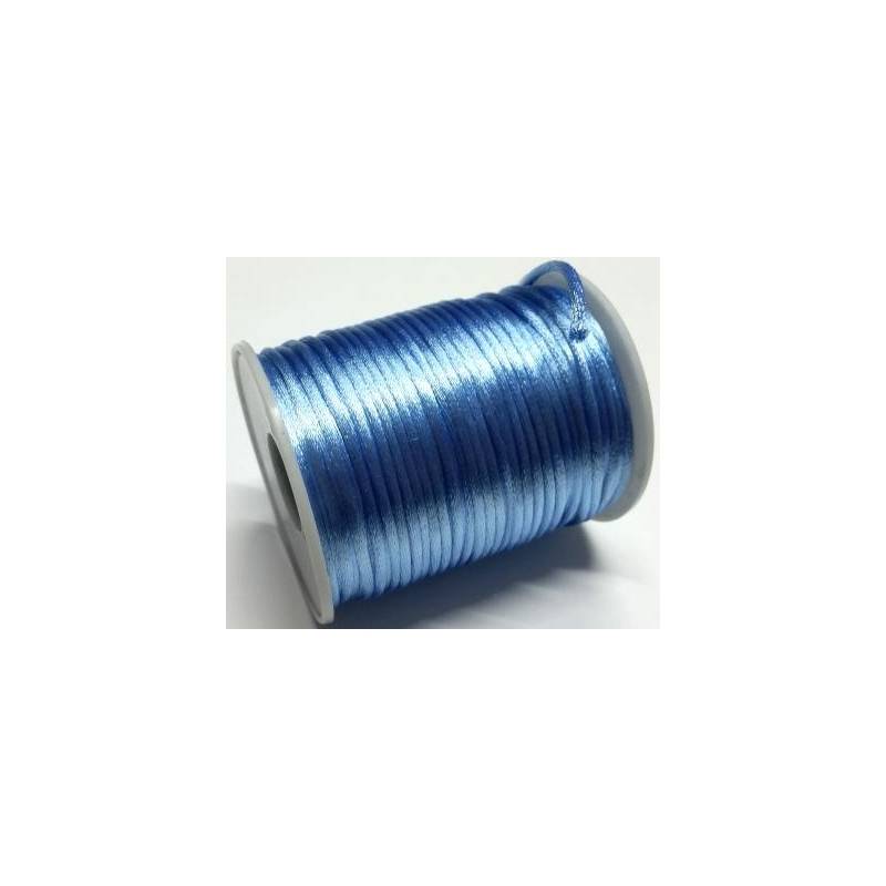 Foto Linha De Poliester 2 Mm Azul Claro (177) Rabo De Rato - 50 Mt