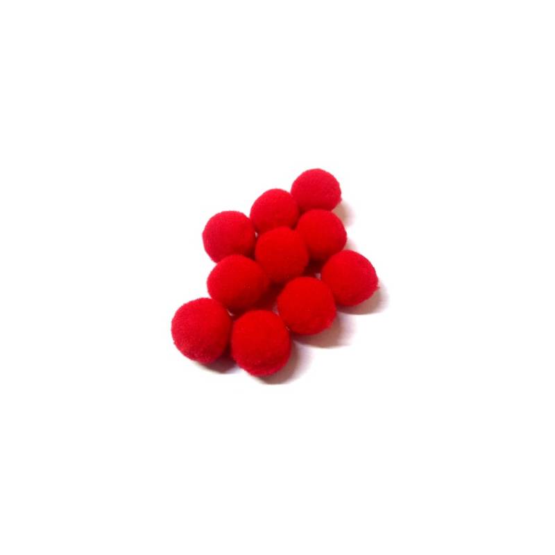 Foto Pompom (Pom-Pom) 14 Mm Vermelho 145 - 100 Un