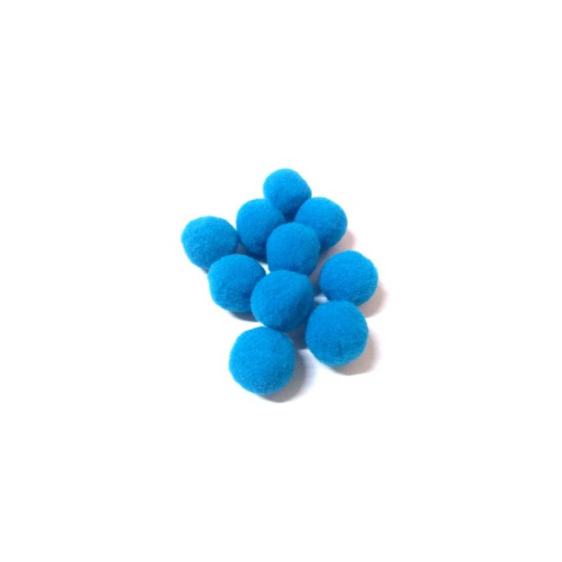 Foto Pompom (Pom-Pom) 14 Mm Azul Celeste 349 - 100 Un