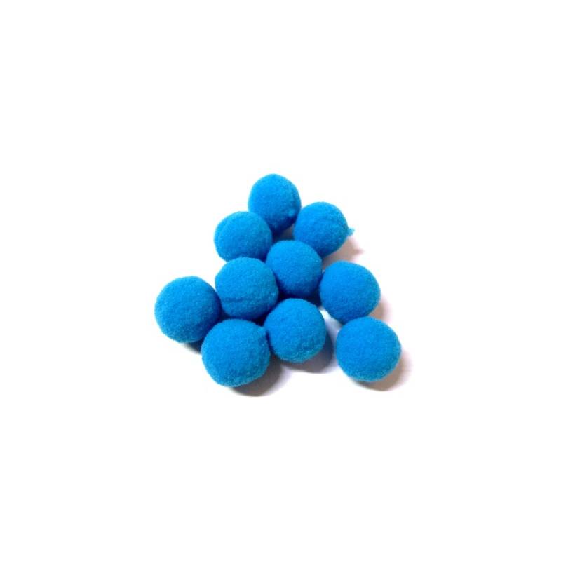 Foto Pompom (Pom-Pom) 20 Mm Azul 199 - 100 Un