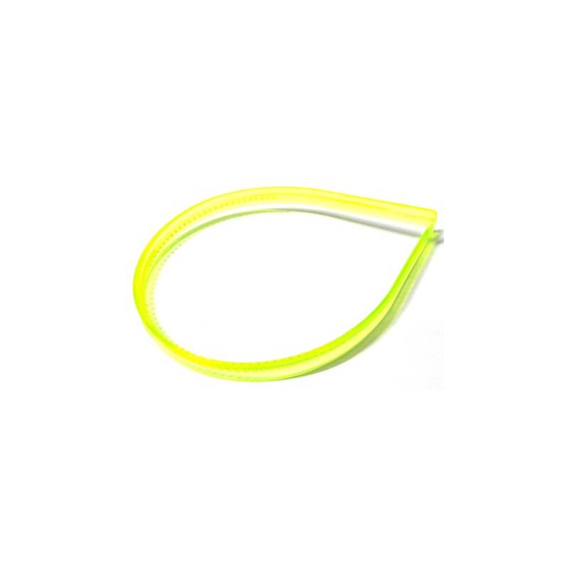 Foto Tiara Plastica Pente Verde Citrico 10 Mm - 12 Un