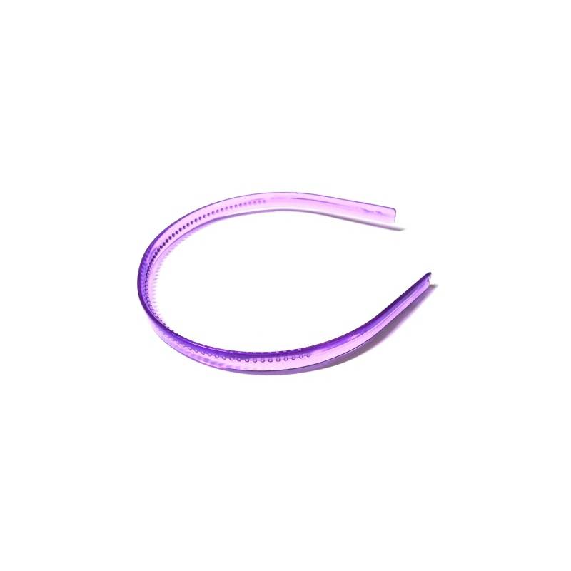 Foto Tiara Plastica Pente Roxa 10 Mm - 12 Un