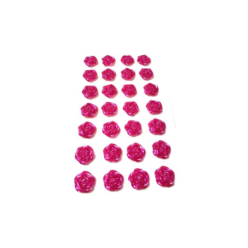 Foto Rosa Adesiva Para Montagem Pink Escuro 109 - 72 Un