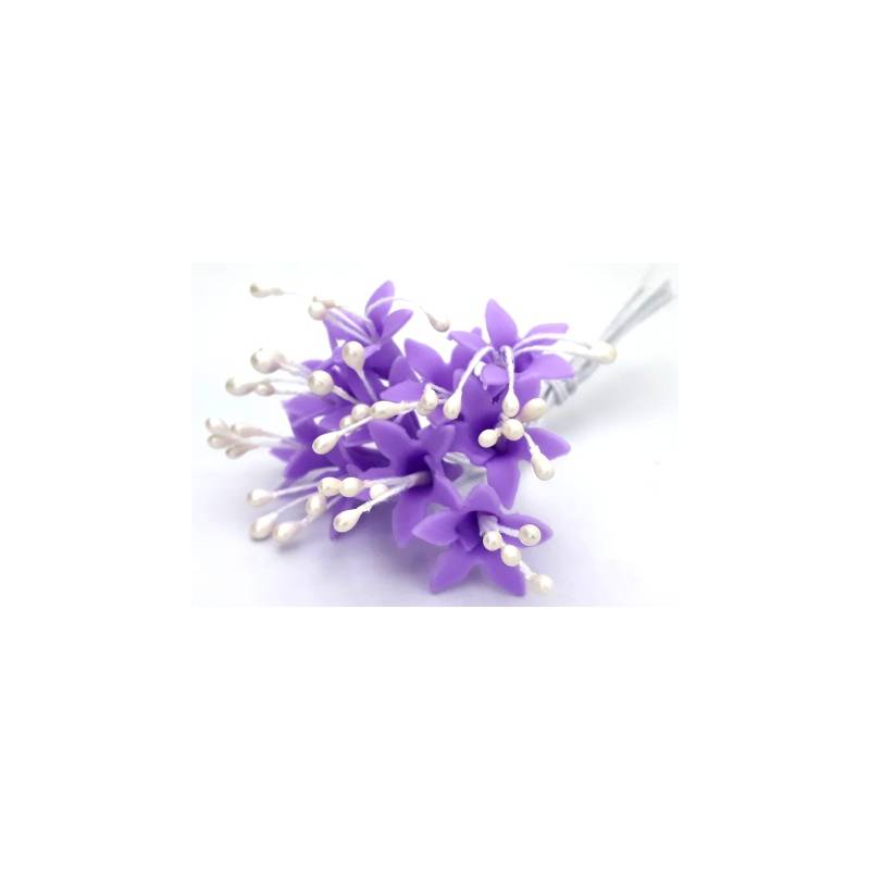 Foto Mini Lirio Em Biscuit Comum Lilas (L1) - 100 Un