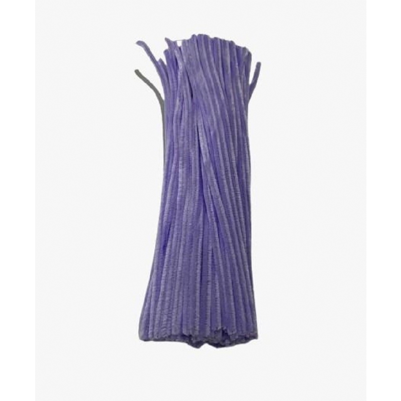 Foto Hastes De Chenille  Limpa-Cachimbo 30 Cm Lilas 100 Un - Pc