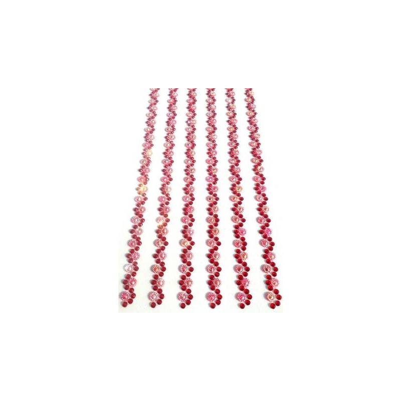 Foto Adesivo Artesanato Floral Zig-Zag Vermelho Mmixer-18-Un U 122 - 06 Col