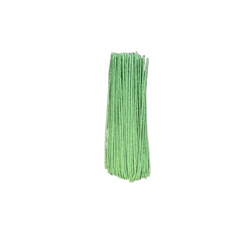 Foto Arame Encapado N 26 Verde - 10 Cm