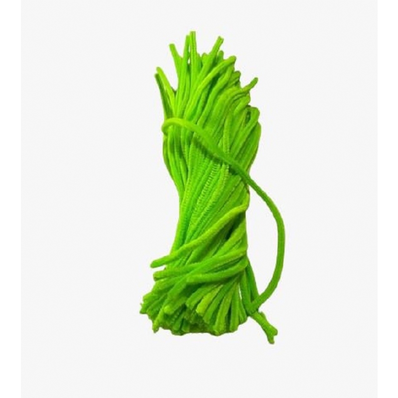 Foto Hastes De Chenille Limpa-Cachimbo 30 Cm Verde Cítrico 100 Un - Pc