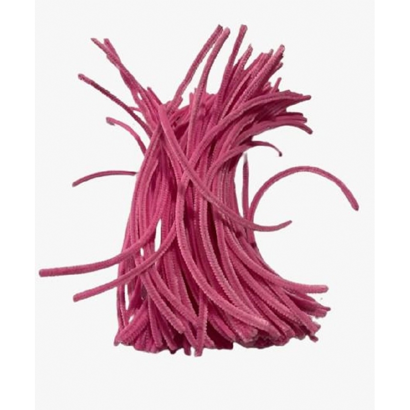 Foto Hastes De Chenille Limpa-Cachimbo 30 Cm Rosa Claro 100 Un - Pc