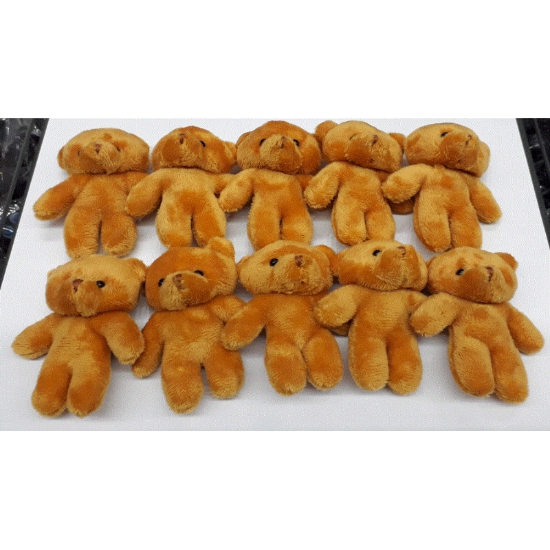 Foto Urso Ursinho Pelucia 8,0 Cm Caramelo  - 10 Un