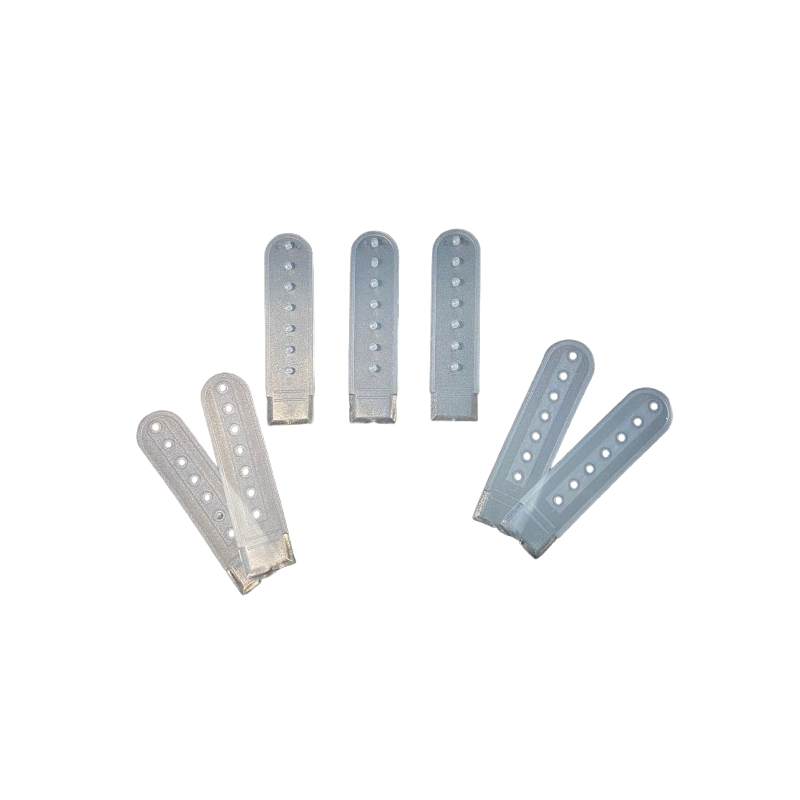 Foto Regulador Plastico Para Bone Transparente (Femea e Macho) - 50 Pares