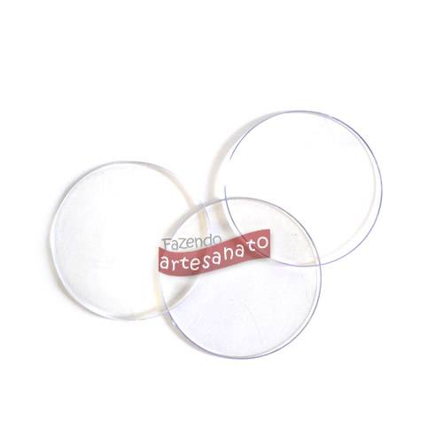 Foto Base Acrilica Redonda Topo de Bolo 12,0 Cm  Cd - 02 Un