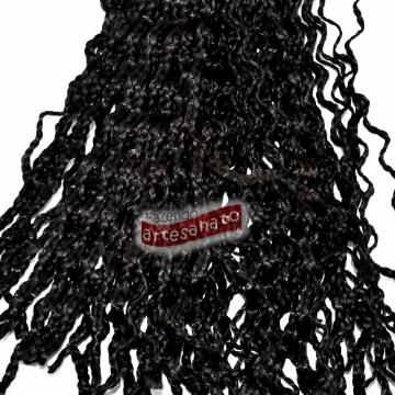 Foto Cabelo Sintetico Micro Zizi Braid N 001 Preto 80 Gr - Ct