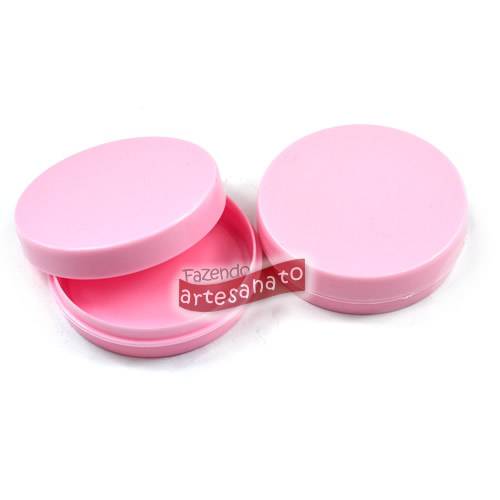 Foto Latinha Lata Pote Redonda Plastica Rosa Claro 10 un - Pc