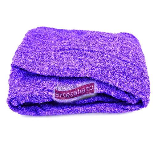 Foto Meia De Seda Boucle Roxo Citrico Artesanato - Un