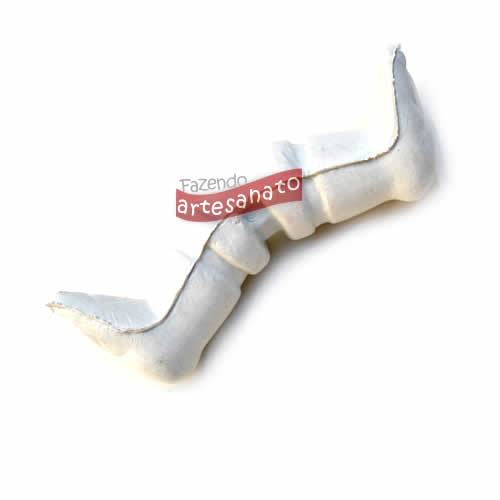 Foto Pe Plastico Branco De Boneco Boneca 6 Cm - 100 Pares