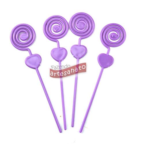 Foto Porta Recado Espiral Plastico Lilas - 10 Un