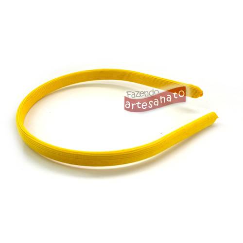 Foto Tiara Plastica Encapada Amarelo Canario 10 Mm - 12 Un