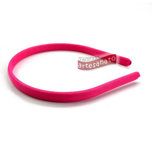 Foto Tiara Plastica Encapada Rosa Pink 10 Mm - 12 Un