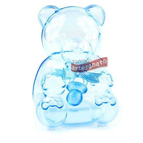 Foto Urso Decorado - Azul Claro