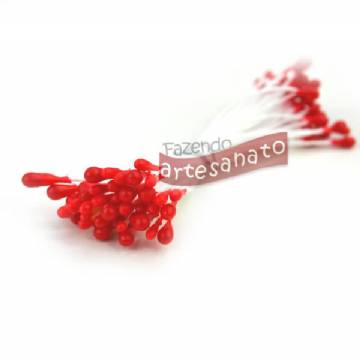 Foto Pistilo De Arame Encapado Peq Vermelho - 1000 Un