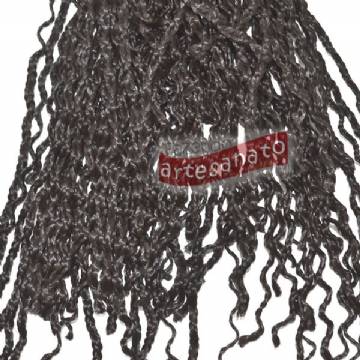 Foto Cabelo Sintetico Micro Zizi Braid N 004 Castanho Medio 80 Gr - Ct