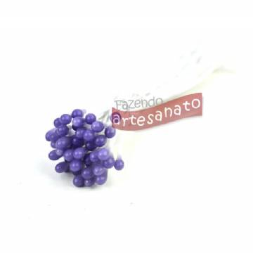 Foto Pistilo De Arame Encapado Gde Lilas Escuro - 500 Un