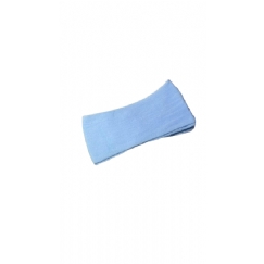 Foto Meia De Seda Lisa Azul Bebe Artesanato - Un