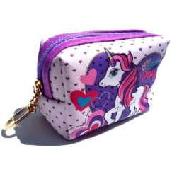 Foto Bolsinha Infantil Unicornio Branco Com Lilas - Un