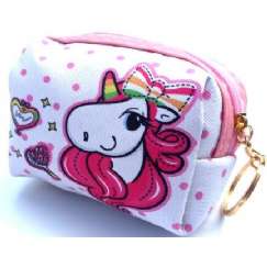 Foto Bolsinha Infantil Unicornio Branco Com Rosa - Un