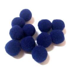 Foto Pompom  (Pom-Pom) 14 Mm Azul Marinho 318 - 100 Un