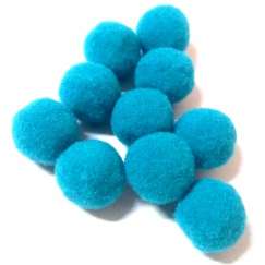 Foto Pompom (Pom-Pom) 14 Mm Azul Turquesa 539 - 100 Un