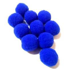 Foto Pompom (Pom-Pom) 20 Mm Azul Royal 207 - 100 Un