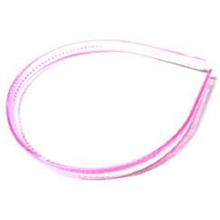 Foto Tiara Plastica Pente Rosa 10 Mm - 12 Un