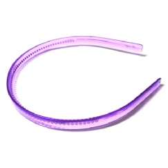 Foto Tiara Plastica Pente Roxa 10 Mm - 12 Un