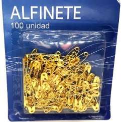 Foto Alfinete De Seguranca N 1 Ouro 3,0 Cm - 100 Un