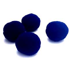 Foto Pompom (Pom-Pom) 40 Mm Azul Marinho 318 - 25 Un