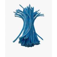 Foto Hastes De Chenille  Limpa-Cachimbo 30 Cm Azul Claro 100 Un - Pc