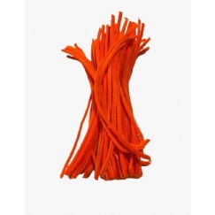 Foto Hastes De Chenille  Limpa-Cachimbo 30 Cm Laranja 100 Un - Pc