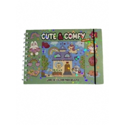 Foto Caderno Cute & Comfy Verde Claro 48 páginas - 1 Unidade