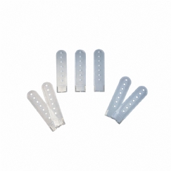 Foto Regulador Plastico Para Bone Transparente (Femea e Macho) - 50 Pares