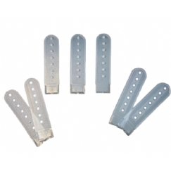 Foto Regulador Plastico Para Bone Transparente (Femea e Macho) - 50 Pares