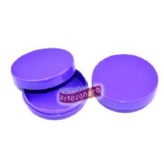 Foto Latinha Lata Pote Redonda Plastica Roxo 10 un - Pc